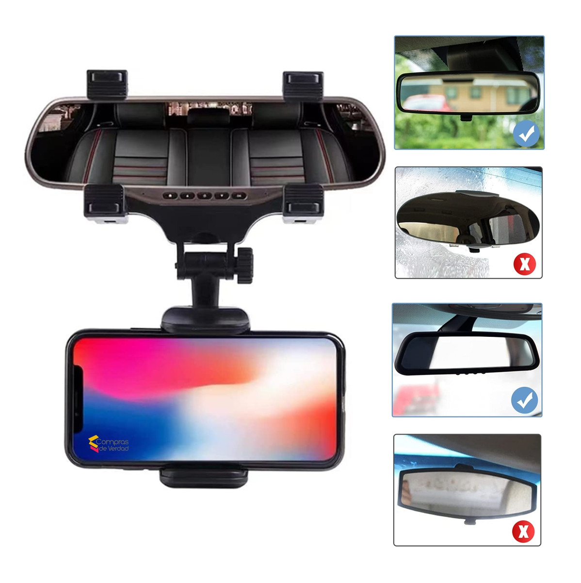Soporte Celular  Espejo Retrovisor carro